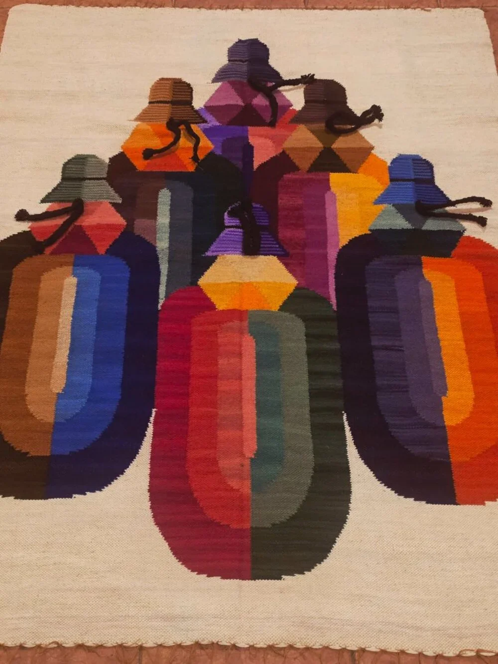 Indigenous Andean Wall Hanging | Handwoven Wool Textile | Folk Art | Boho Home D